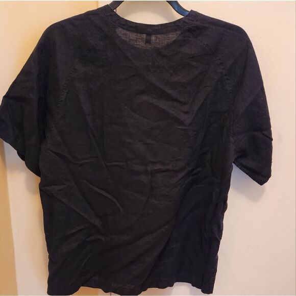 Muji  100% linen raglan short sleeve top - Picture 5 of 7